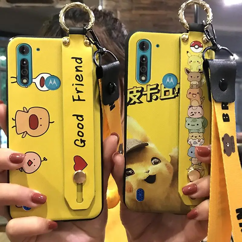 Мягкий чехол для телефона Moto G8 Power Lite противоударный ТПУ мультяшный милый