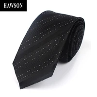 hawson mens striped tie polyester silk fashion business 7cm formal wear professional necktie gift for a man mens fashion
