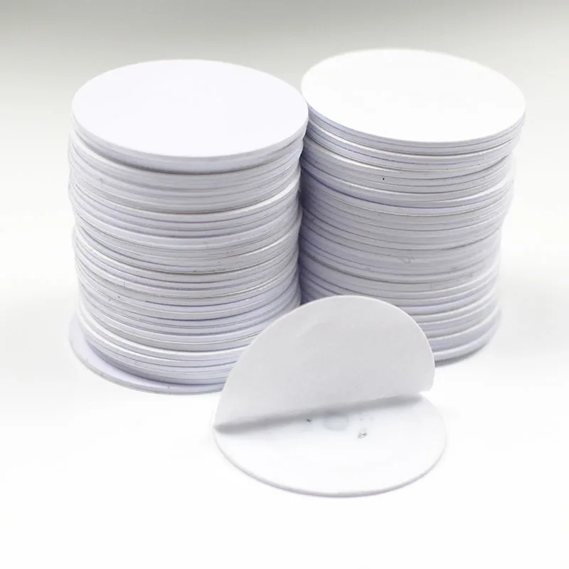 

5pcs NFC 213 NFC 215 NFC 216 Round Coin Card TAG Sticker 13.56MHz ISO14443A RFID Tags for all Enabled Phones