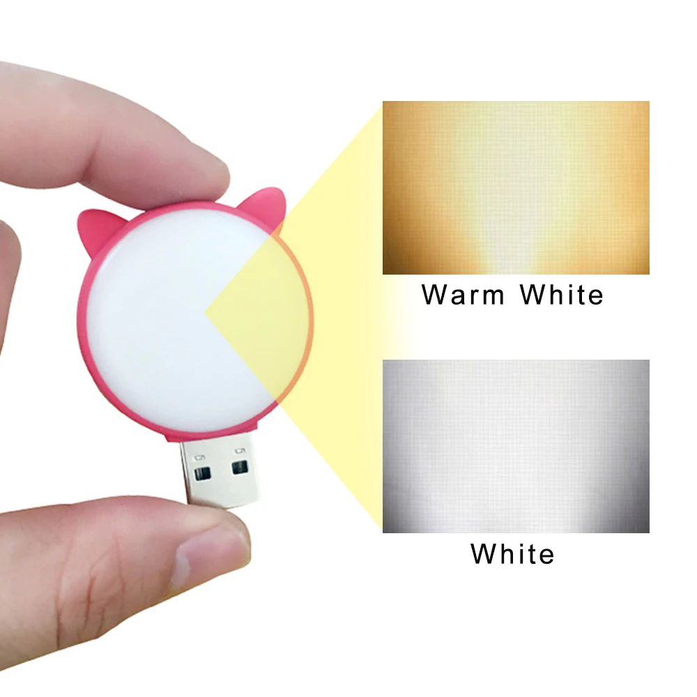 Портативная светодиодная мини лампа для чтения с USB разъемом 5 в пост.