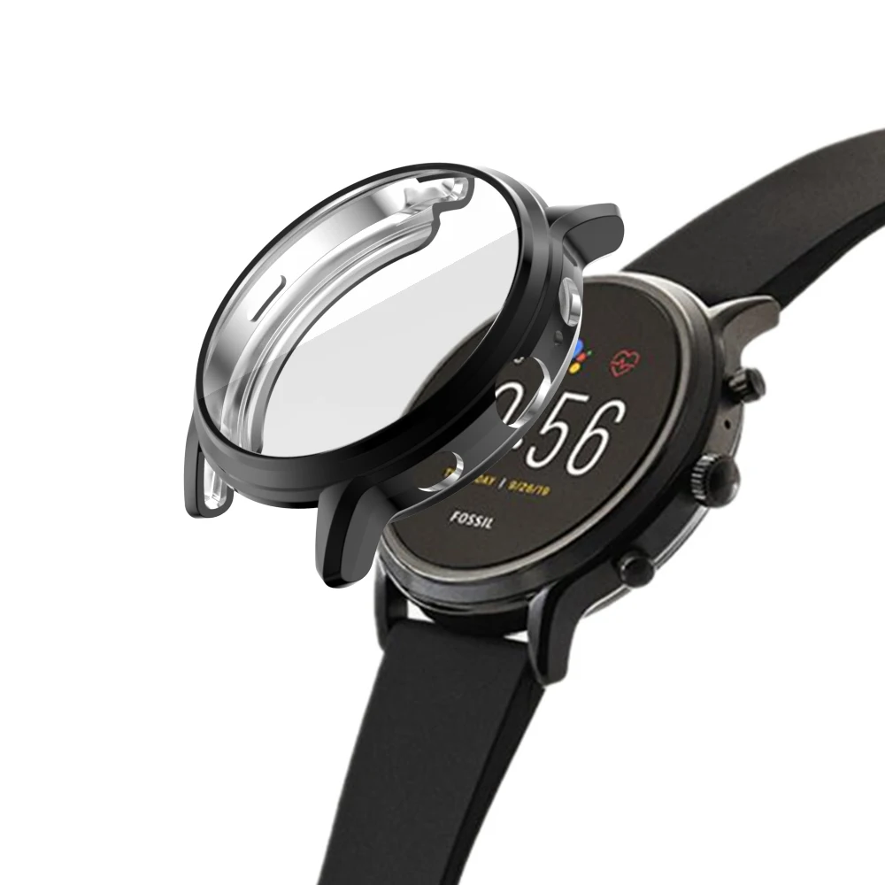 Силиконовый чехол для Fossil Gen 5 Carlyle Tpu Full Hd протектор часов Smartwatch | Наручные часы