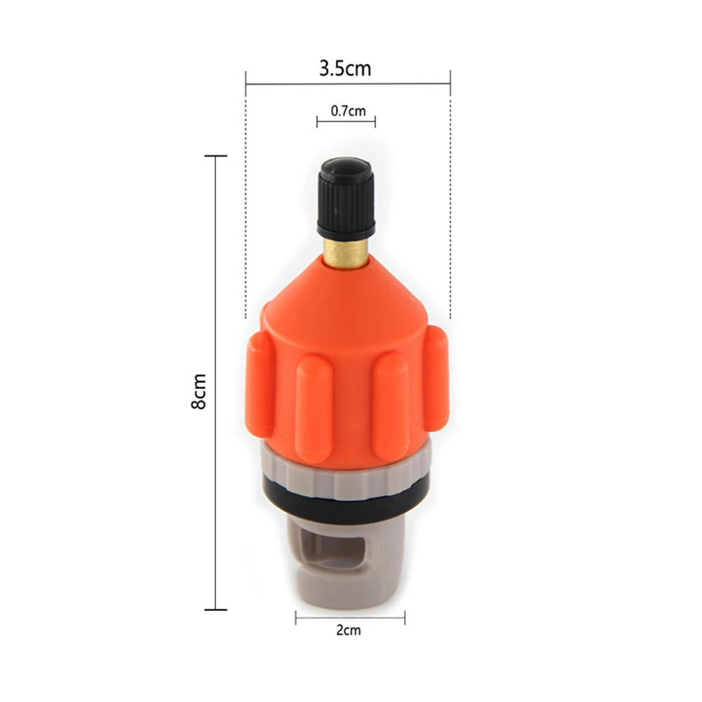 

2x Durable Air Valve Adaptor Wear-resistant Rowing Boat Air Valve Adaptor Nylon Kayak Inflatable Pump Adapter for SUP Board