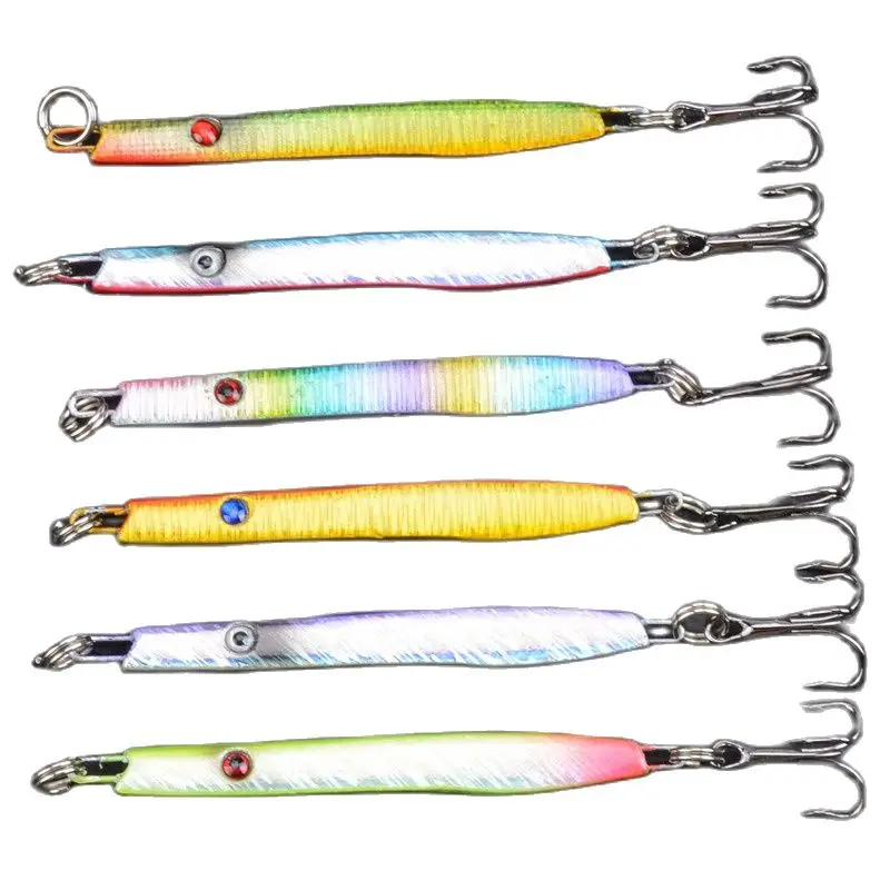 

1PC High Quality New Long Metal Jig Fishing Lure Slow Cast Jigging Spoon 5.7CM 10G Artificial Shore Metal Bait Sea Tackle