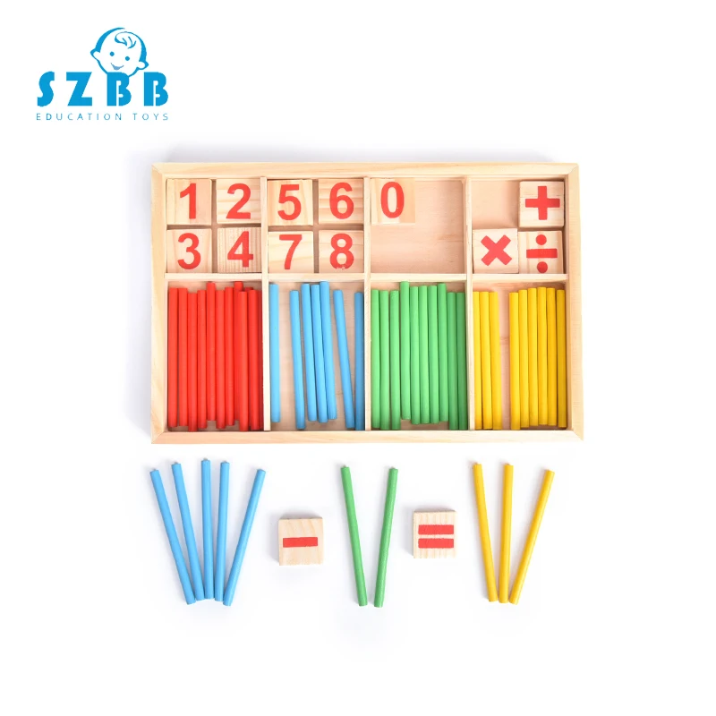 SZ паровые игрушки Монтессори математические Развивающие деревянные для детей