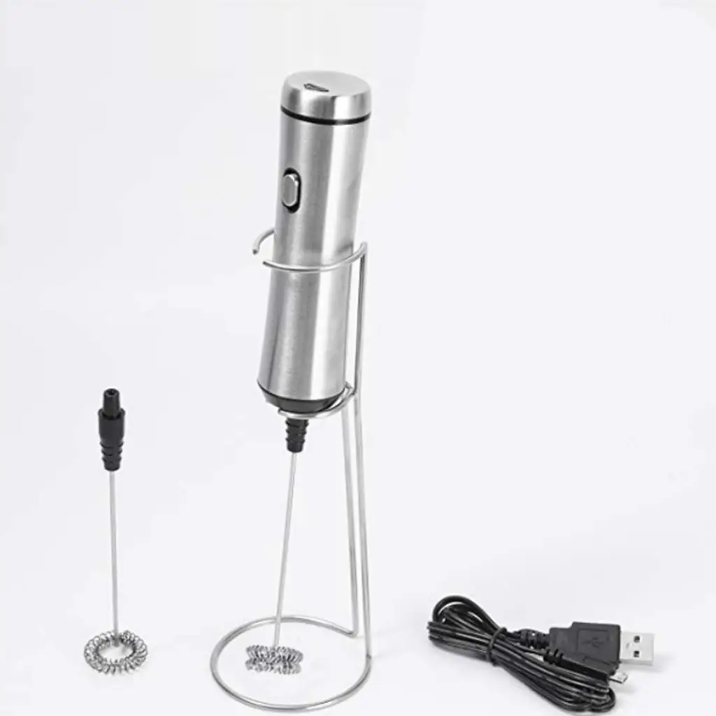

Milk Frother Handheld Electric Foam Maker Set for Coffee, Lattes,