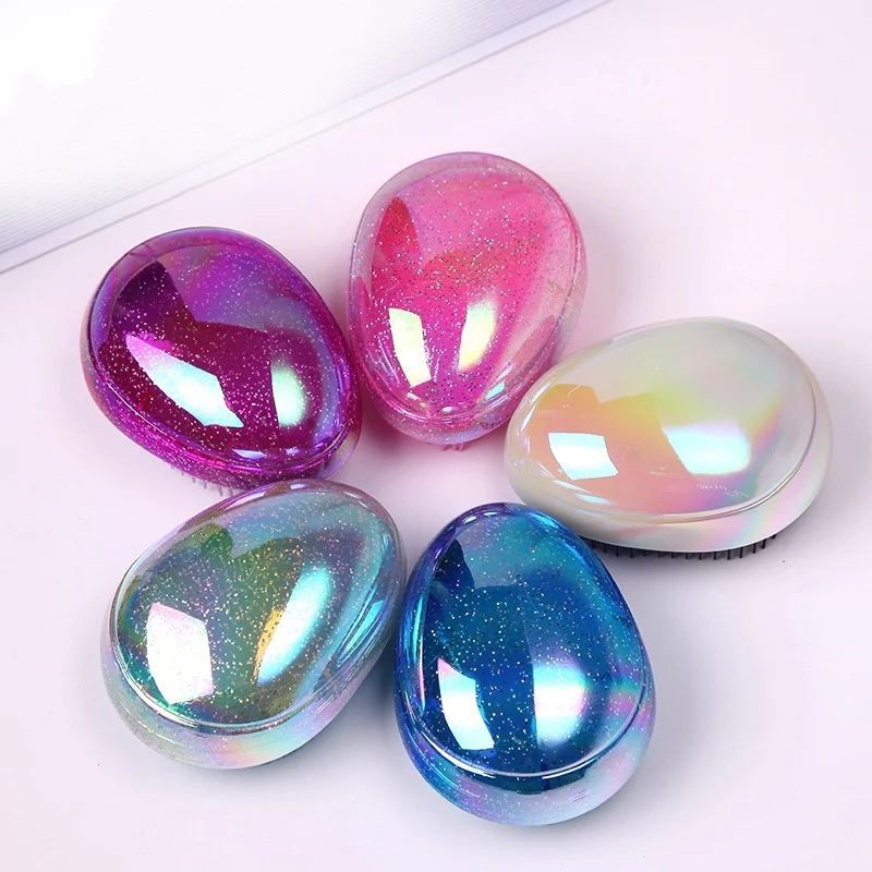 

1 Pc Creative Egg-Shaped Hairdressing Comb Pet Hair Finishing Comb Children's Adult Hair Care Gadgets Bathroom Accessories Tools