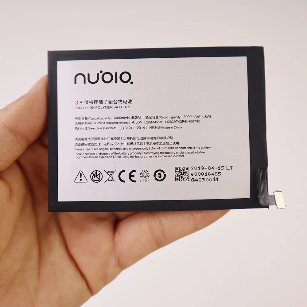 Оригинальный аккумулятор 3 8 в 4000 мАч Li3839T43P6h406790 для ZTE Nubia Z11 Max NX523 NX523J
