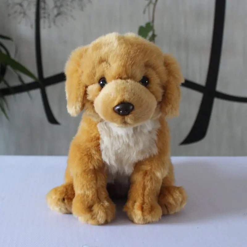 Мягкие и милые плюшевые животные игрушка настоящая жизнь золотистый ретривер