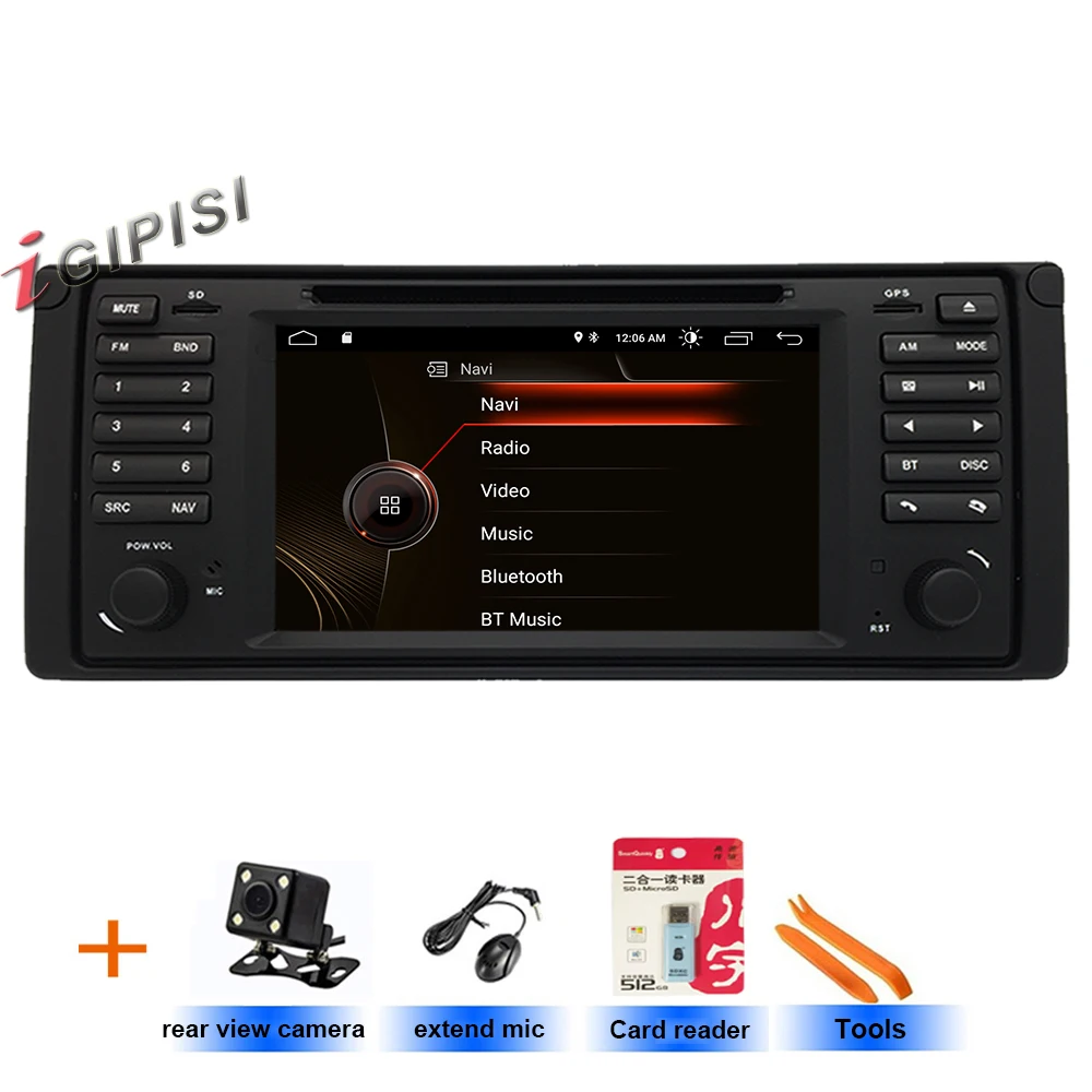 Автомобильный DVD плеер для BMW E39 Android 10 GPS навигация стерео IPS экран автомобильный