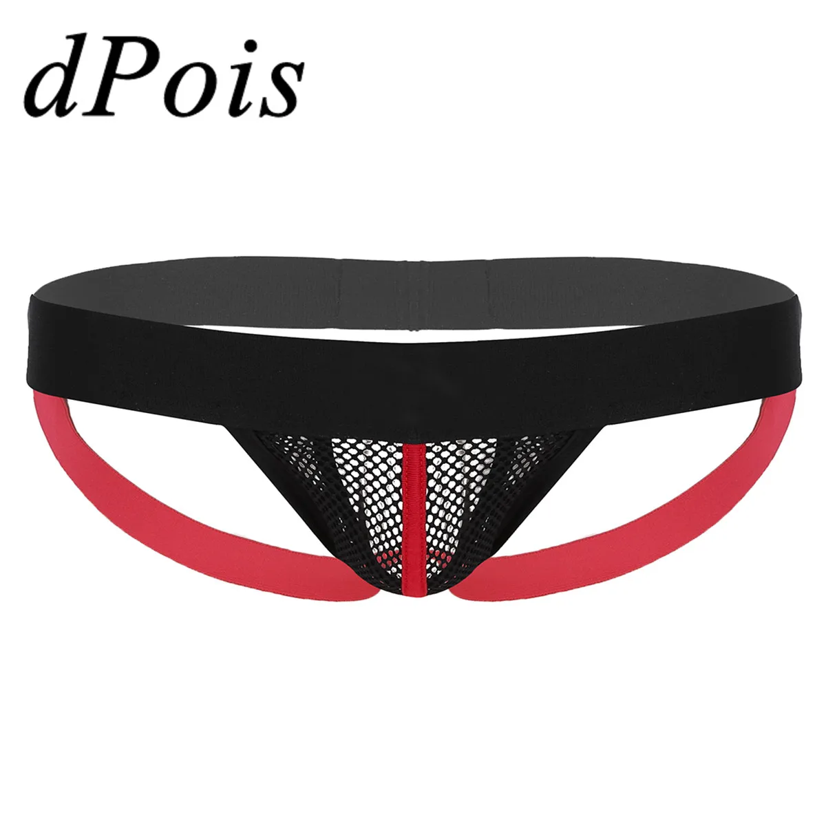 DPOIS мужские прозрачные стринги бикини трусы для мужчин с мешочком открытая