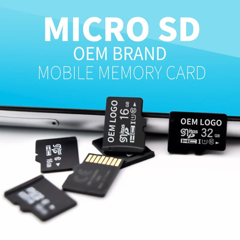 Низкая цена оптовая продажа карта памяти 64 ГБ 32 16 20 шт. TF SD Class10 U1 U3 OEM логотип карты