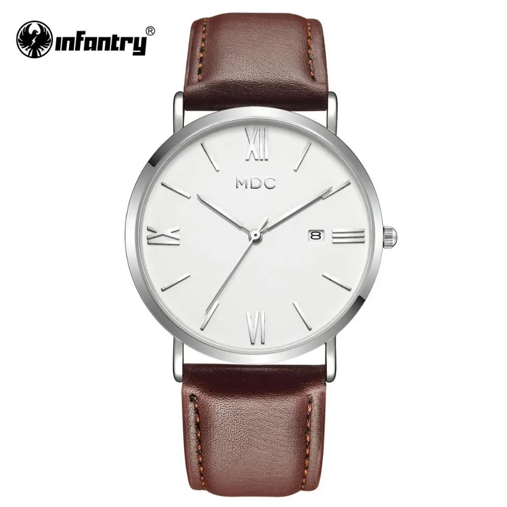 Часы MDC женские ультратонкие брендовые Роскошные минималистичные серебристые