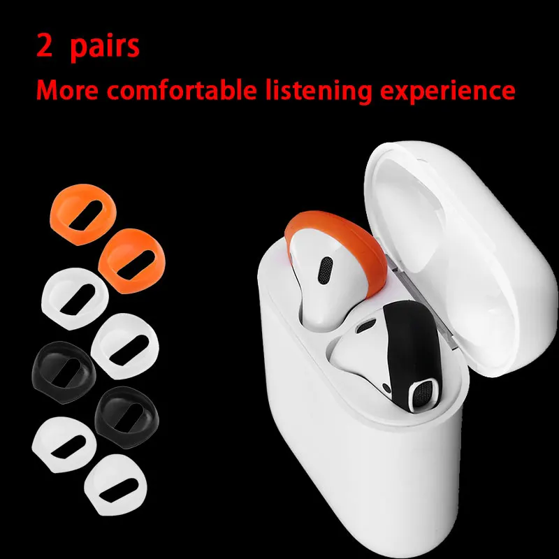 ForAirpods ультратонкие амбушюры мягкие силиконовые вкладыши защитный чехол