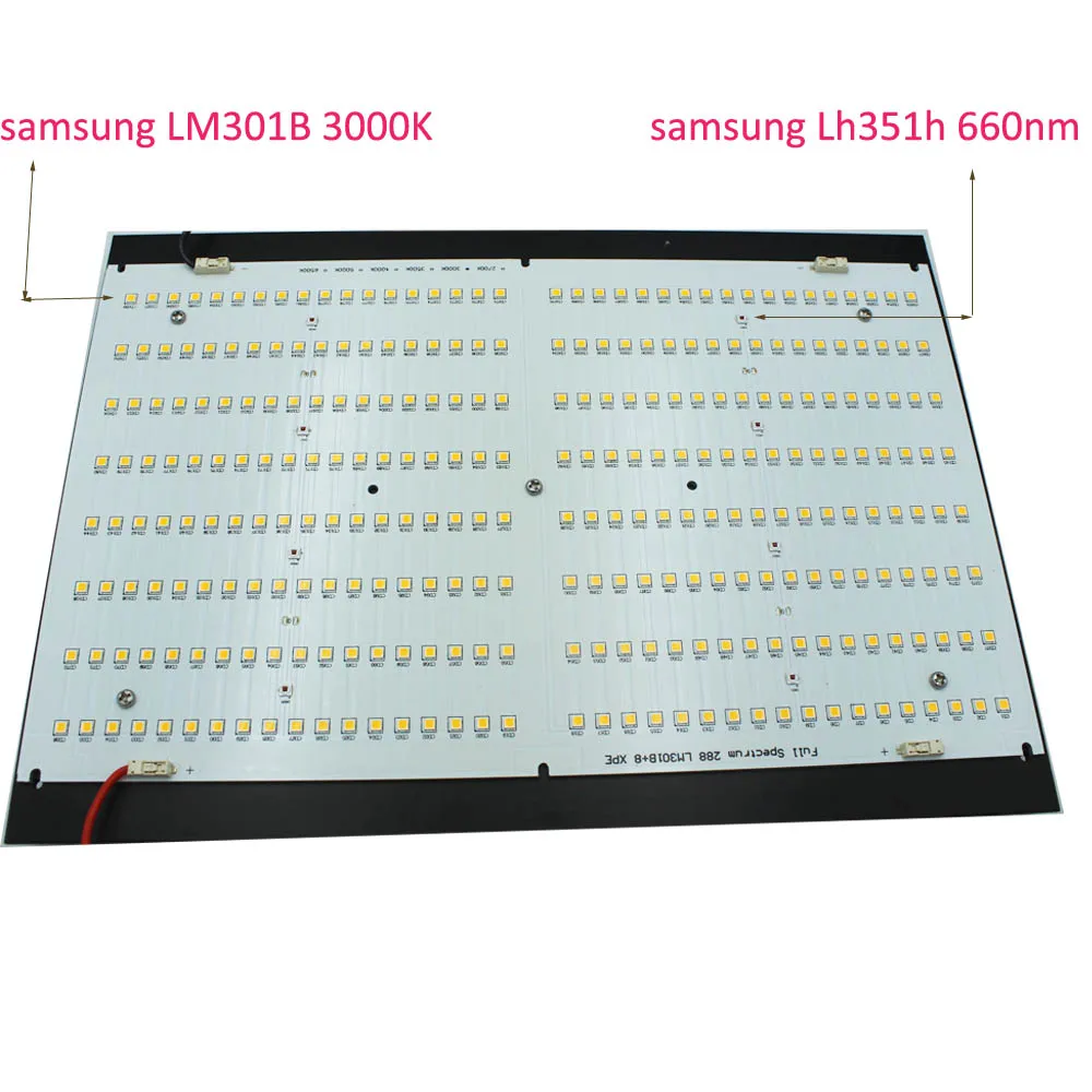 Новое поступление samsungs LM301B 3000 K/3500 K + LH351h 660nm QB288 120w Квантовая плата DIY части led 288 шт