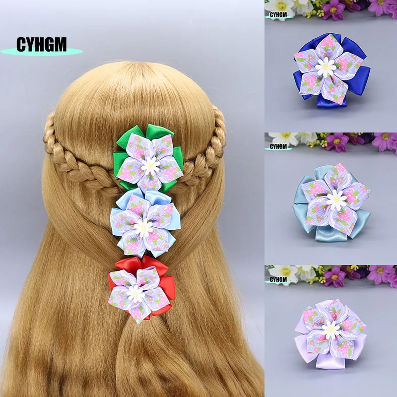 

wholesale new ribbon hair clips for girls silk hairpins for kids cute Barrettes hanfu hair accessory S06-9