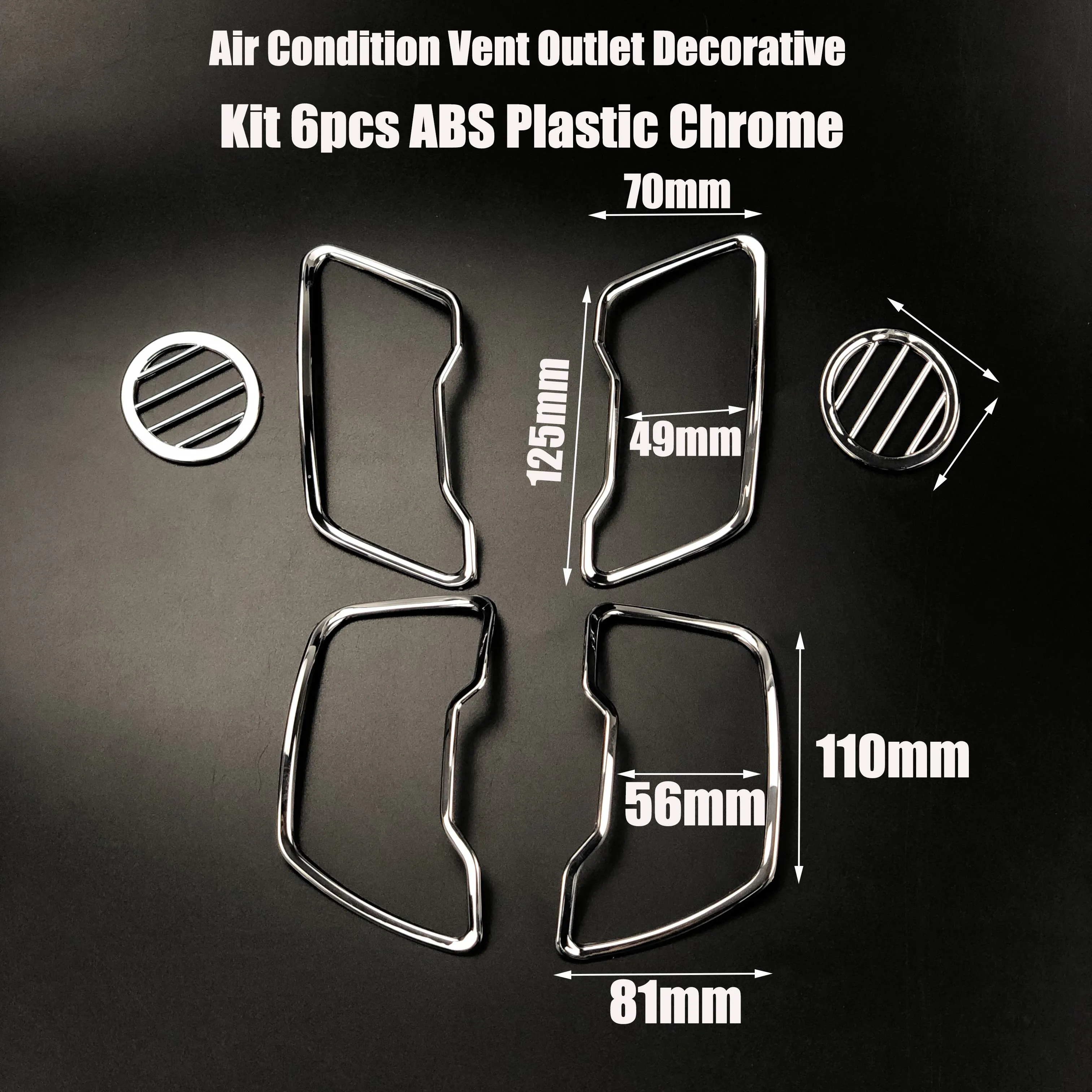 6 шт. в комплекте автомобильный Стайлинг Вентиляционная решетка декоративная