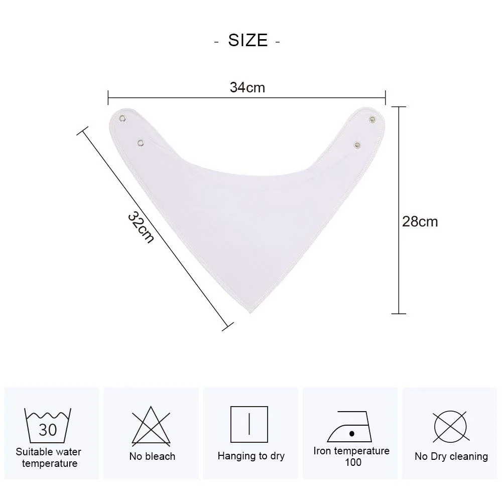 100% Organic Cotton Baby Bandana Bibs Baby Bibs Feeding Bibs for Drooling & Teething Soft and Absorbent Bibs Unisex Infant Bibs