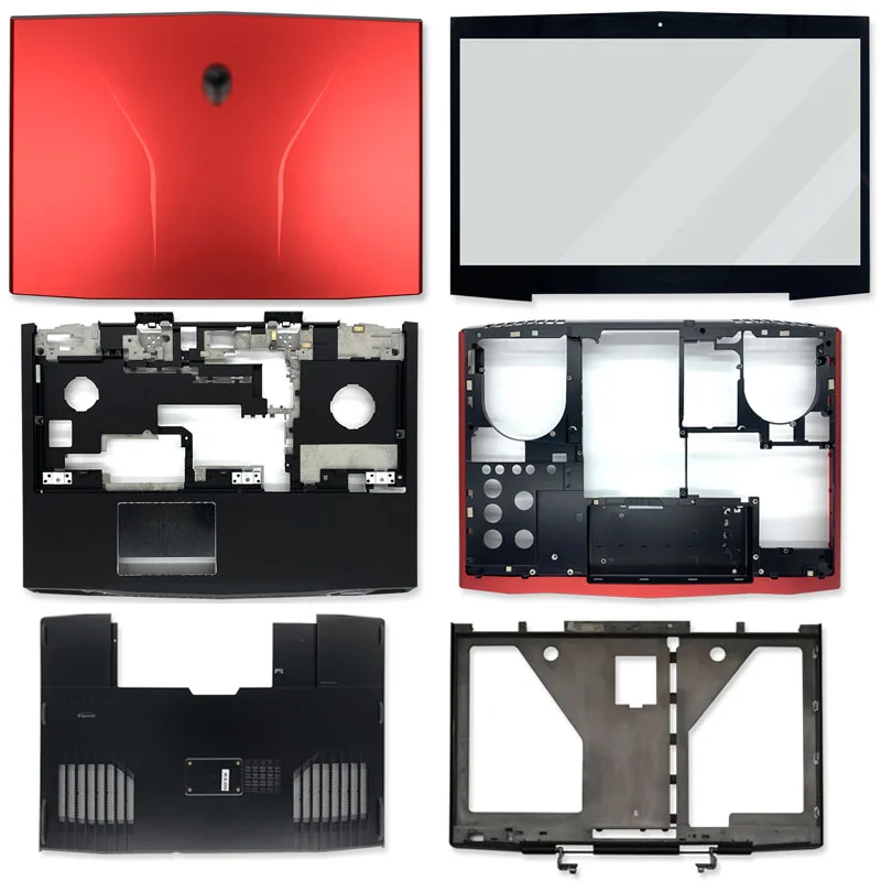 

New Laptop Back Cover/Front Bezel/Palmrest/Bottom Case/E Cover/Frame/Hinges For Dell Alienware M17X R3 R4 00MKH2 0MKH2 0C63PY