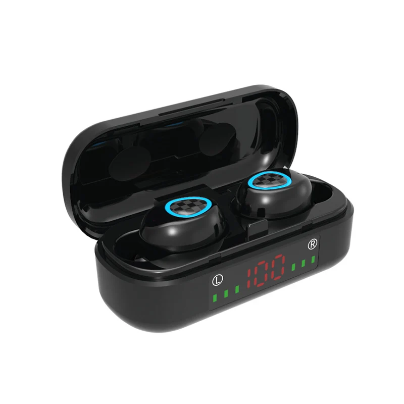 True Wireless Headset TWS V7 Bluetooth Earphone In Ear Sports with mic LCD Power Display Earbuds | Электроника