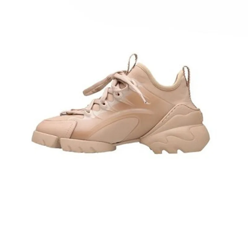 

2020 ladies new four seasons leisure sports platform shoes increased thin wear non-slip running small white shoes