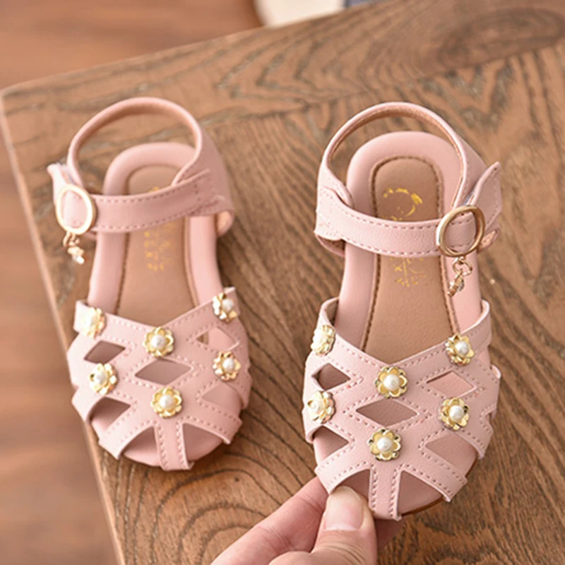 Новые детские кожаные свадебные туфли весенняя обувь на плоской подошве с