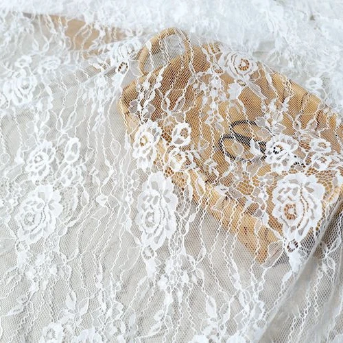 

Soft Thick Quality Rose Florals Eyelash French Lace Fabric Lady Dress Making Lace 1Piece 1.5x3M