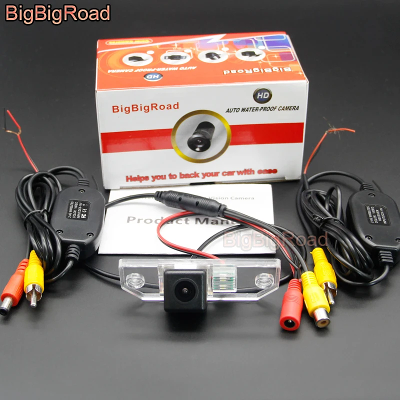 Камера заднего вида BigBigRoad HD беспроводная камера для Ford Fiesta Focus Sedan MK II 2 3 2008 2009 2010 2011