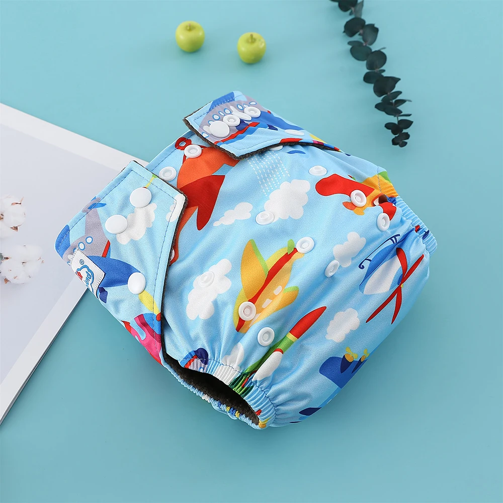 Подгузники из бамбукового угля моющиеся карманные подгузники с антибиотиками 15