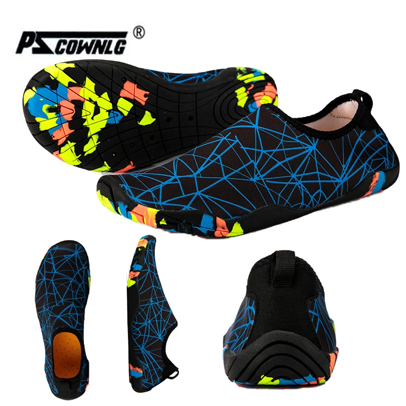 

Lightweight Aqua Shoes For Man Quick Dry Swim Woman Water Sneakers Upstream Outdoor Slip-on Beach Sneakers Unisex