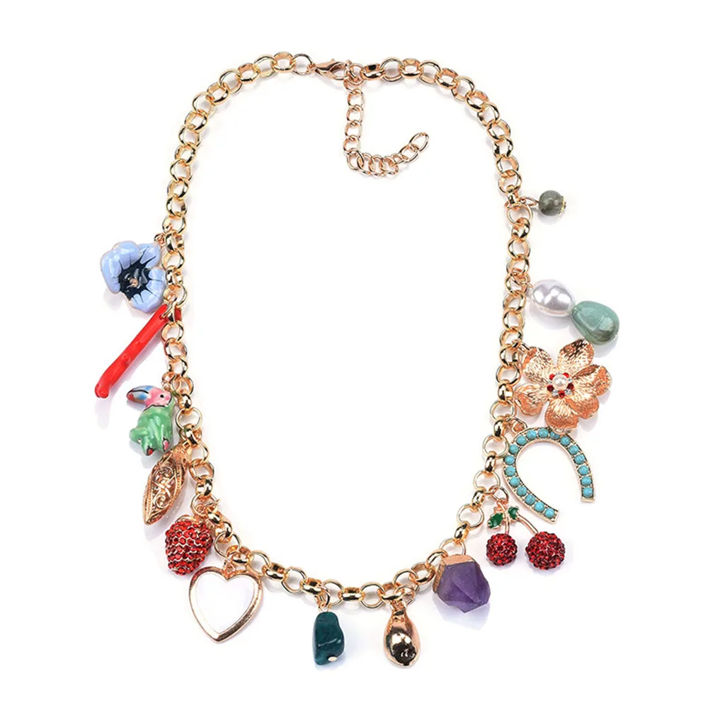 Модное ожерелье с большой цепочкой чокер для женщин и девушек ошейник в богемном