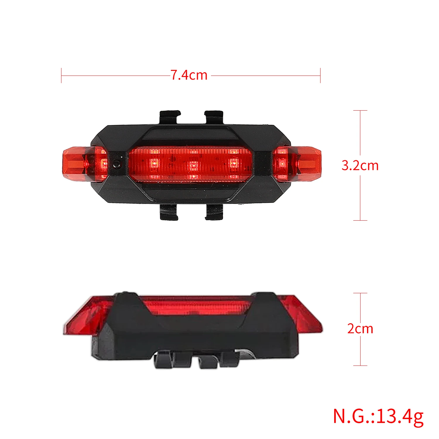 Задний фонарь и боковой для электроскутера Xiaomi зарядка через Usb уличный