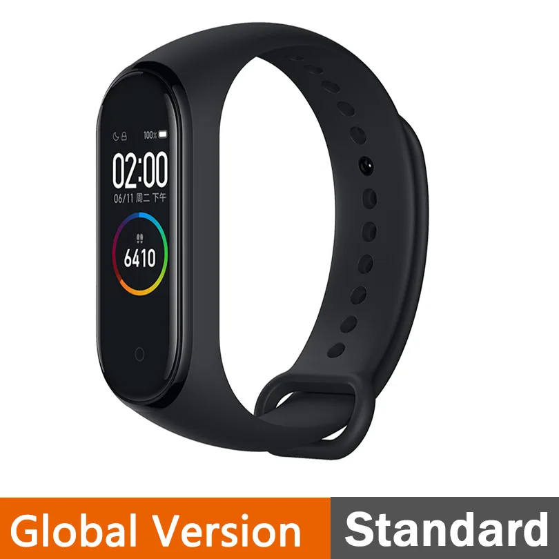 Global Band 4 Новинка, Xiaomi mi-браслет 4 Smart mi Band 4, браслет, пульсометр, фитнес, 135 мА/ч, цветной экран, Bluetooth 5,0 - Цвет: Global Band 4