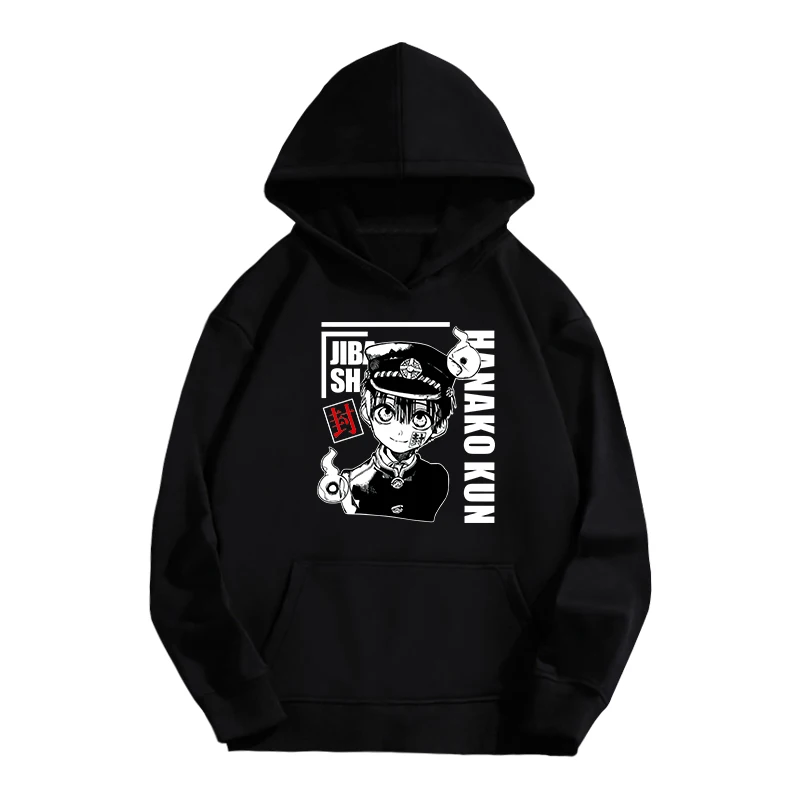 

Toilet-Bound Hanako-kun fleece Hoodie black Pullover casual tops anime Hanako Kun Cosplay men women Hoodies and Sweatshirts