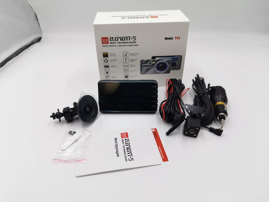 Автомобильный видеорегистратор из стекла 2.5D 4 дюймовый автомобильный с двойным