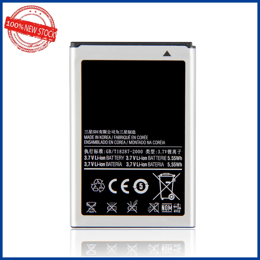 100% Оригинальный аккумулятор EB504465VU 1500 мАч для Samsung i5700 S8500 S8530 W799 i5800 I5801 B7330 I8700 I329 B7620