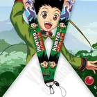 Брелок для ключей в стиле аниме Hunter X Hunter, держатель для удостоверения личности, тренажерный зал, мобильный телефон, USB-держатель для бейджа ключевой ремень