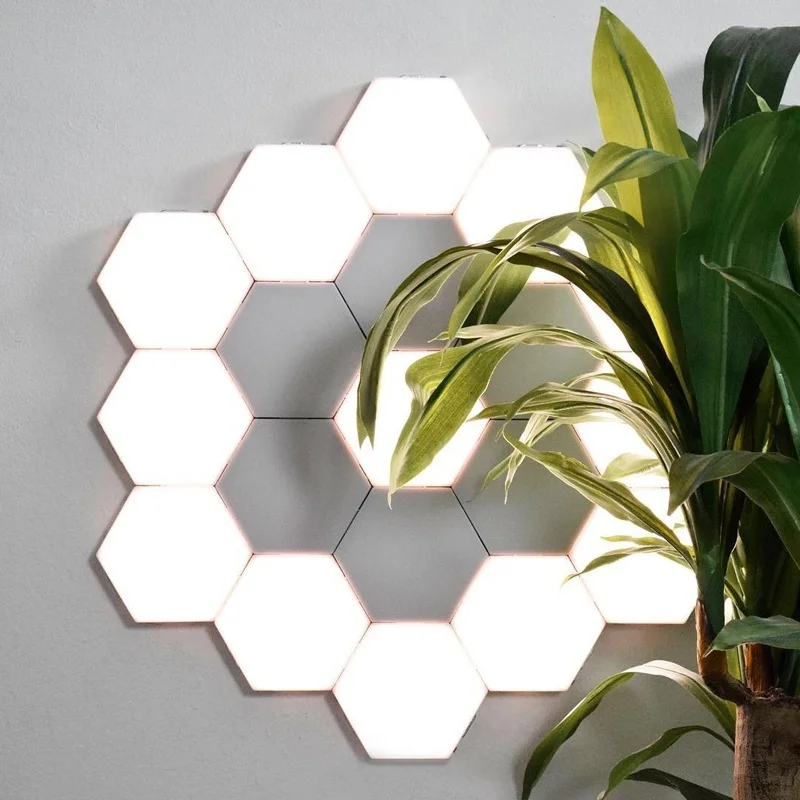 

Intelligent Touch Sensor Light LED Honeycomb Aisle Bedroom Background Quantum Light Splicing Wall Light