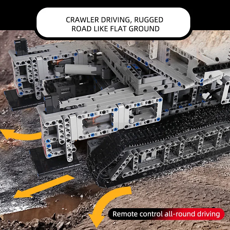 Высокотехнологичный Радиоуправляемый Электрический кран MOULD KING LTM11200