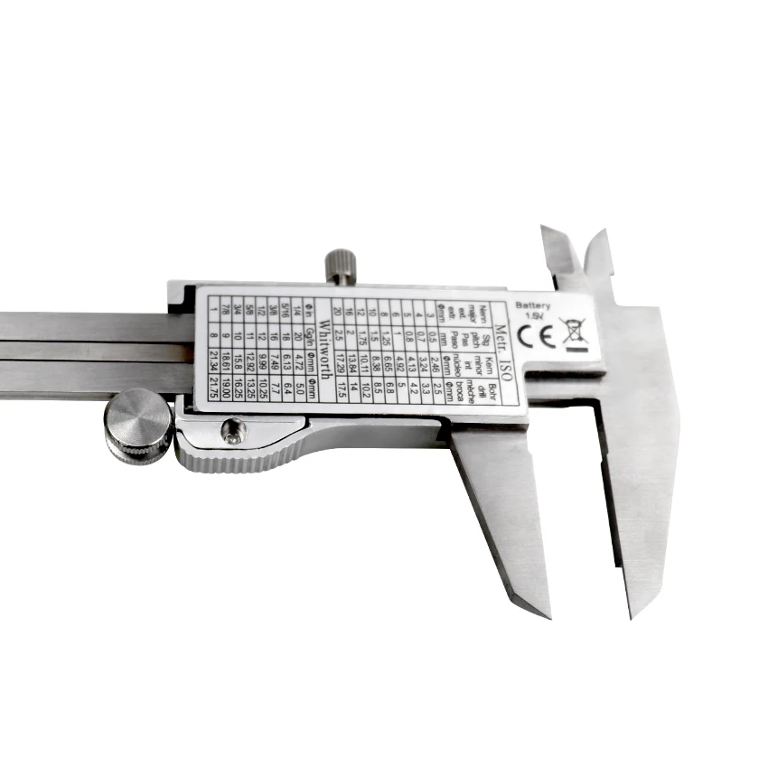 Цифровой штангенциркуль 6 дюймов 150 мм из нержавеющей стали Электронный ЖК