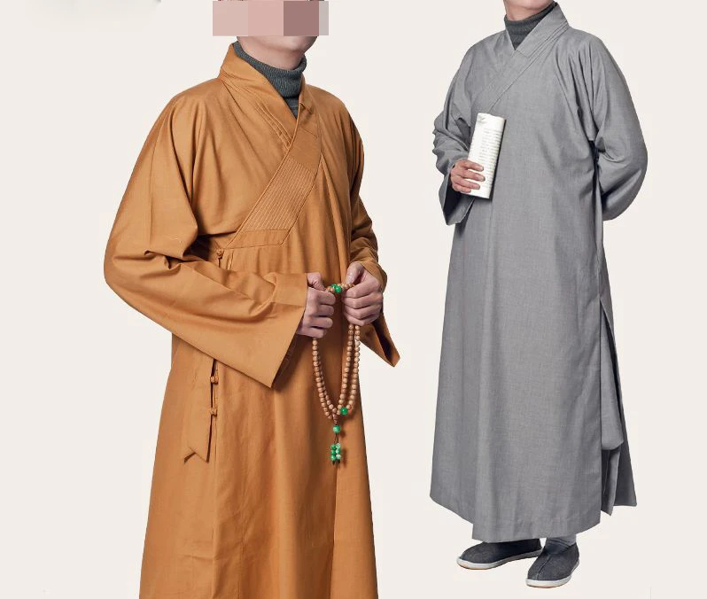 Унисекс Плотная хлопковая одежда сезон весна осень буддийский монах халат