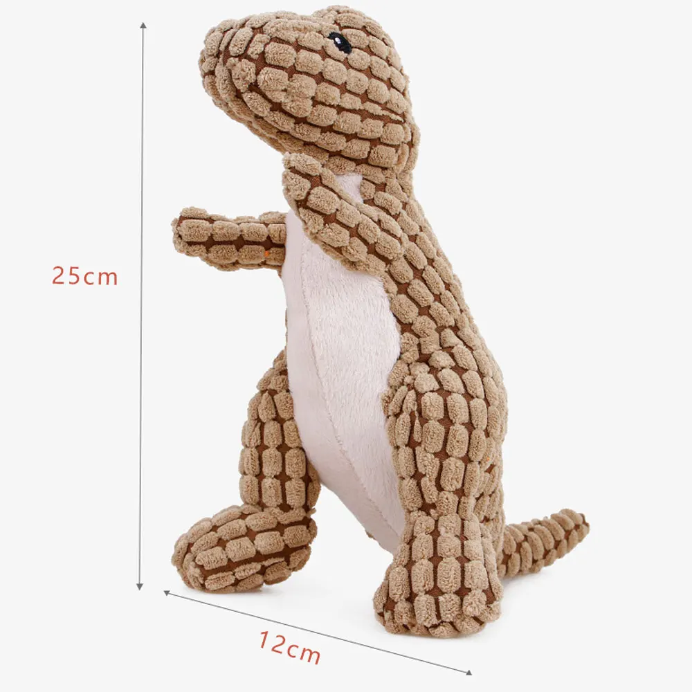 1 шт. плюшевый эхолот динозавра игрушка щенок собака кошка жевательная для