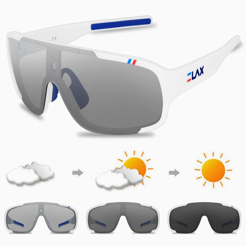 Фотохромные велосипедные Glasse UV400 поляризационные женские солнцезащитные очки