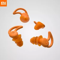 new xiaomi youpin sanbang noise reduction mute earplugs three layer sound insulation belt comfortable to wear repeated washing