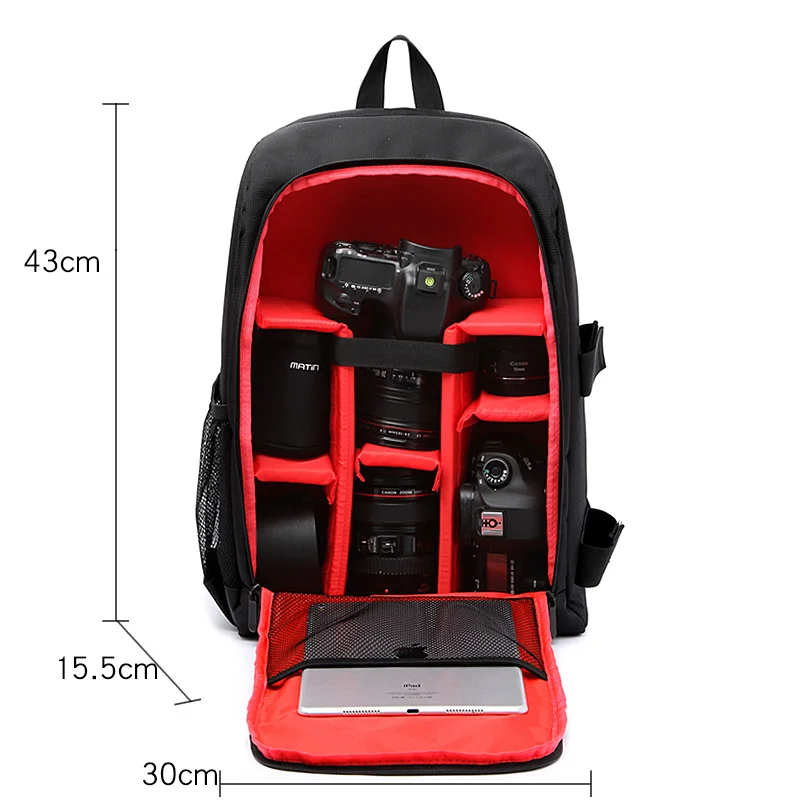 

DSLR Camera Bag Photo Backpack Case For Canon EOS 5D II III IV 6D 7D 1300D 800D 77D 750D 60D Nikon D3400 D7500 Sony alpha A7 A99