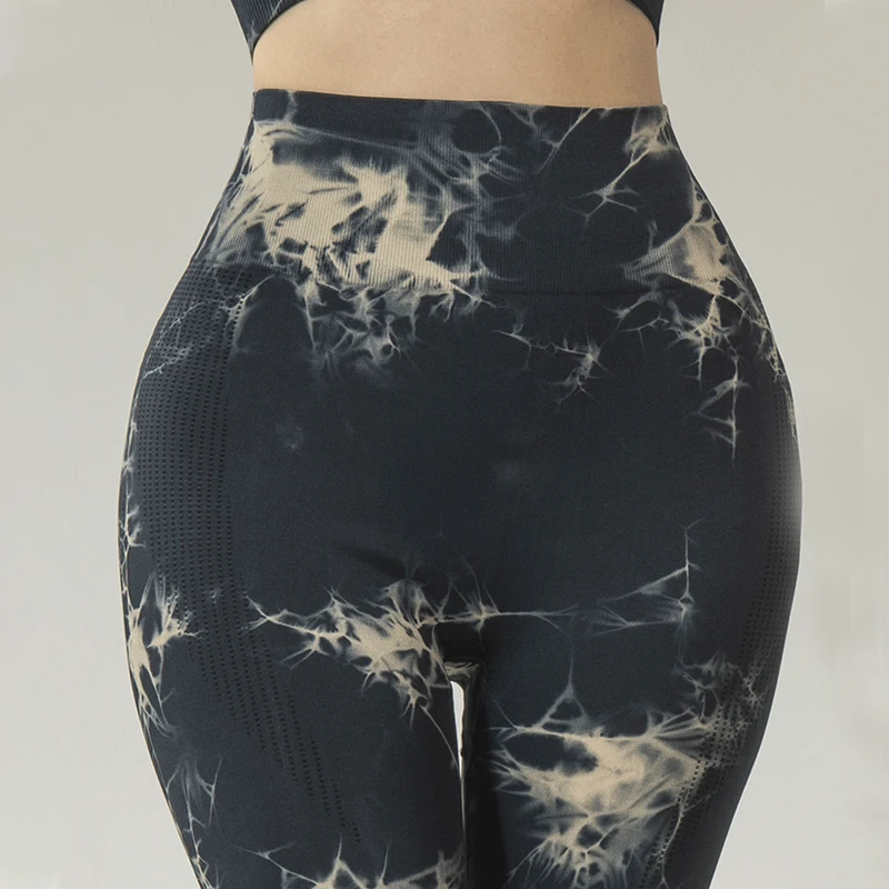 

NORMOV Women Printed Leggings Seamless High Waist Push Up Workout Leggins Woman Elastic Mesh Legging Fitness Female Slim New