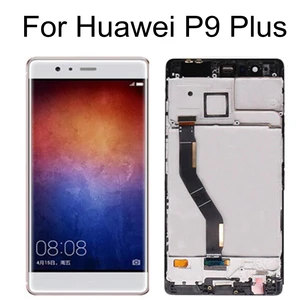 ЖК-дисплей 5,5 дюйма для Huawei P9 PLUS + сенсорный экран с рамкой и дигитайзером в сборе, Замена для Huawei P9PLUS EVA-L09 L19 AL10