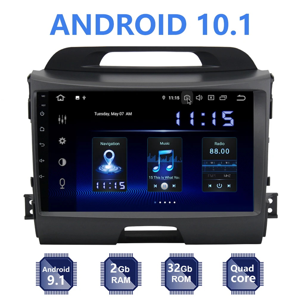 

Android 10.1 car Stereo Radio autoradio for KIA sportage 2010 2011 2012 2013 2014 2015 headunit gps navigation car multimedia