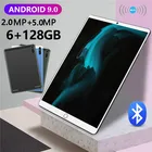 Новое поступление 2021 10,1 дюймовый 6G + 128GB планшетный ПК Android 9,0 большой экран 4G LTE телефонные звонки Bluetooth GPS планшеты с поддержкой зума