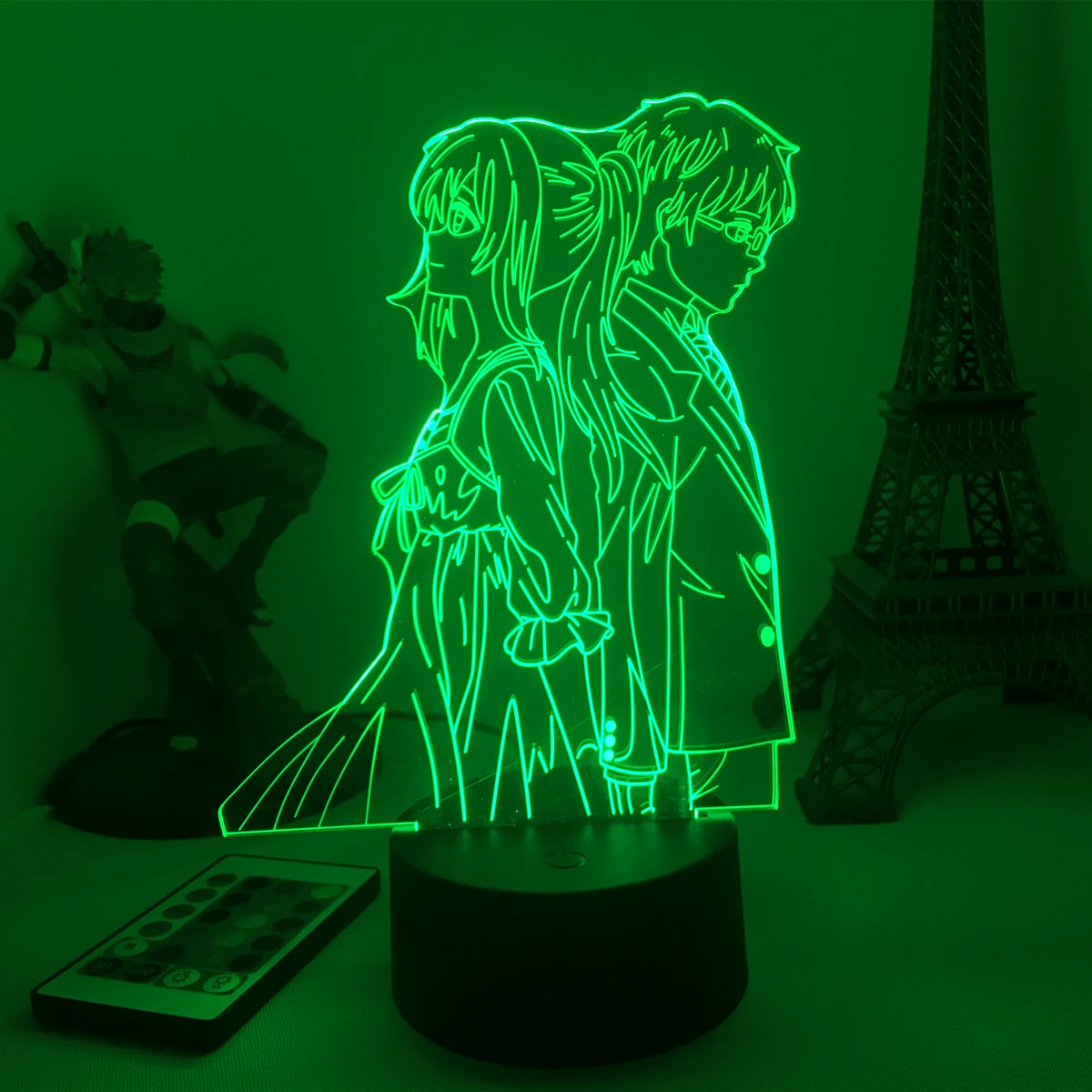 3D светодиодный светильник аниме ваша лежа в апреле для декора спальни Ночной