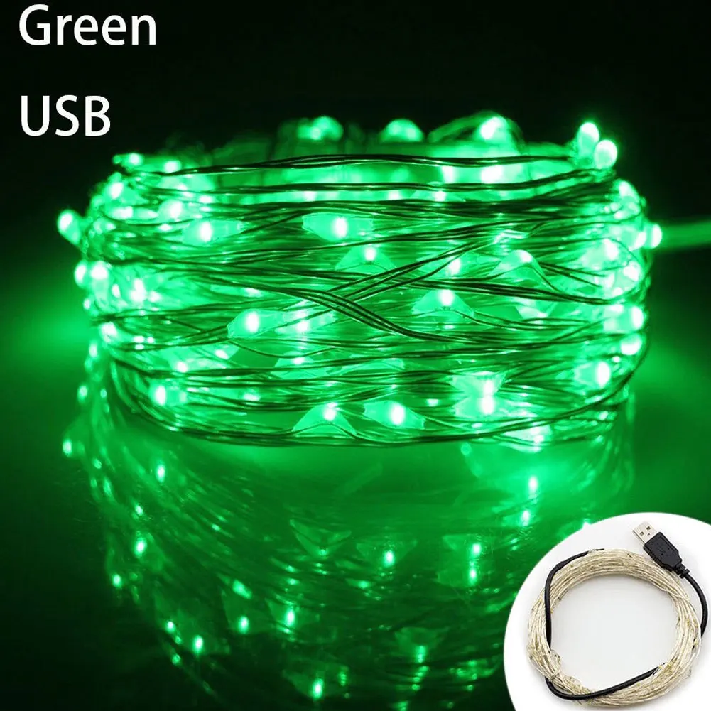 

5/10m Waterproof USB LED Copper Wire Fairy String Lights Garland Decoration